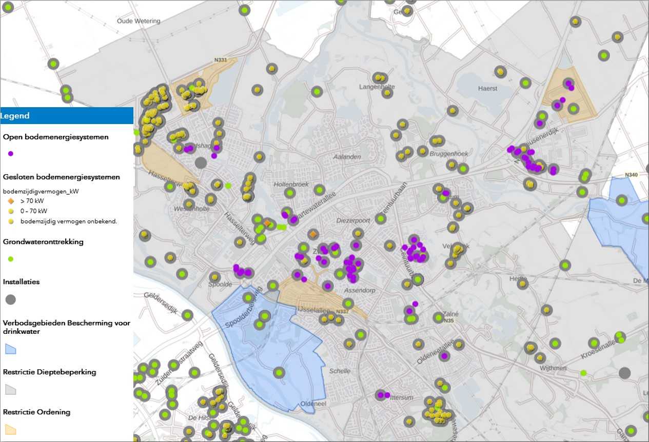 Er is sprake van een toename van het aantal bodemenergiesystemen